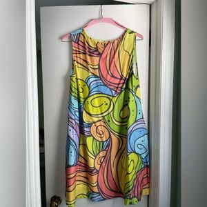 Extremely FUN multi colored tank sundress- Beyond This Plane - XL
